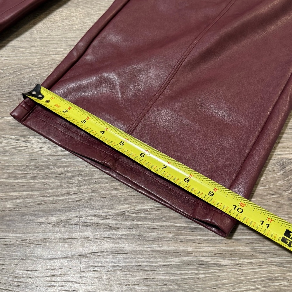 Avec Les Filles faux leather cropped pant wide leg XL - Picture 9 of 11